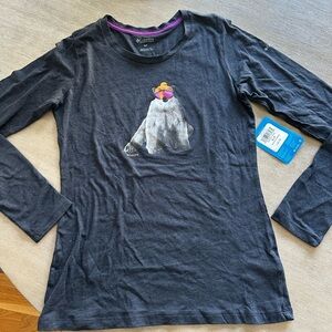 Columbia Charcoal Long Sleeve womens small Tee